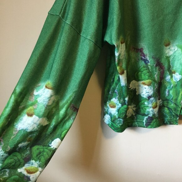 MISSLOOK Meadow Flowers Cotton Blend Button Down Boho Cardigan - Picture 5 of 13